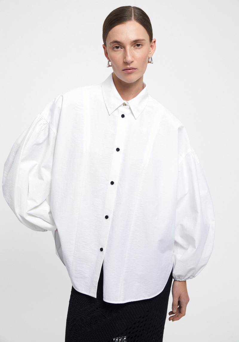 HALEY Puff sleeve oversized shirt 3