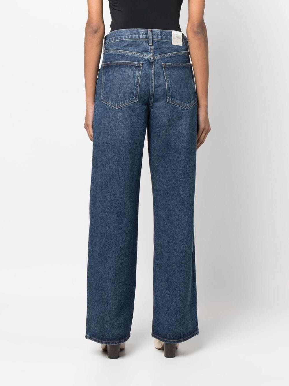 high-rise straight-leg jeans - 4