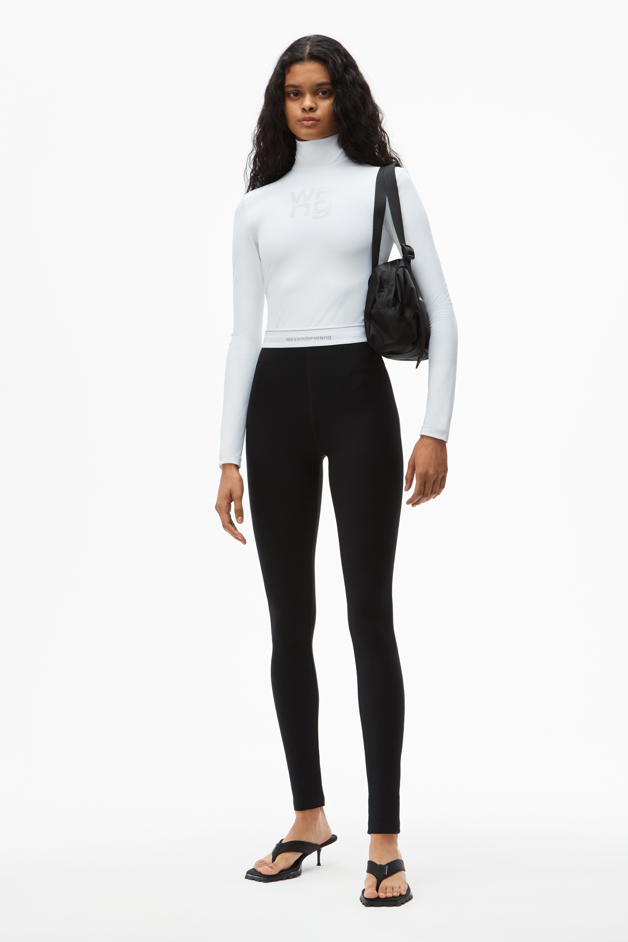 REFLECTIVE LOGO LEGGING IN STRETCH KNIT - 2