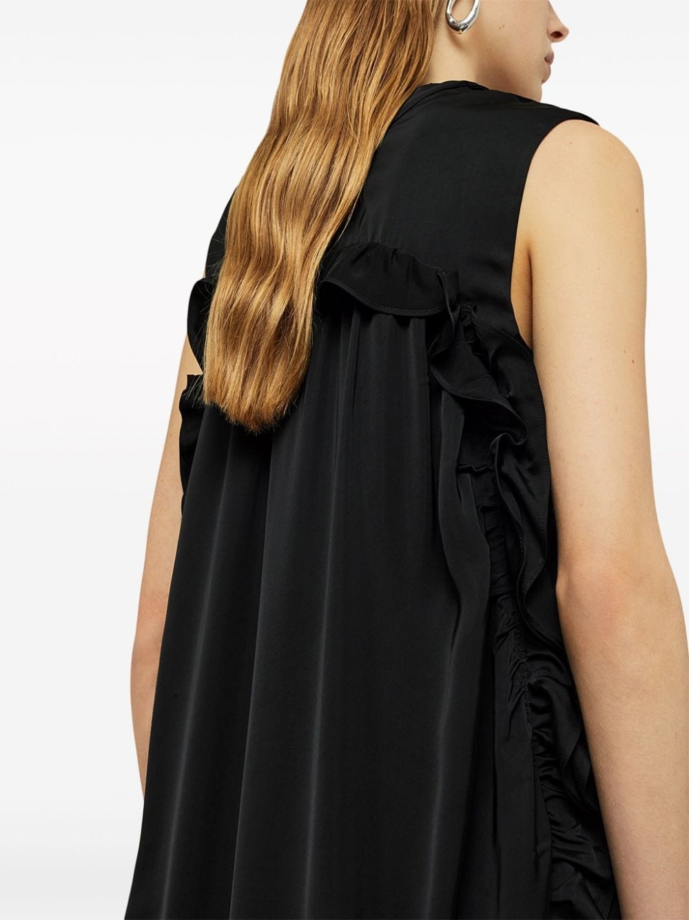 ruffle-detail V-neck maxi dress - 6