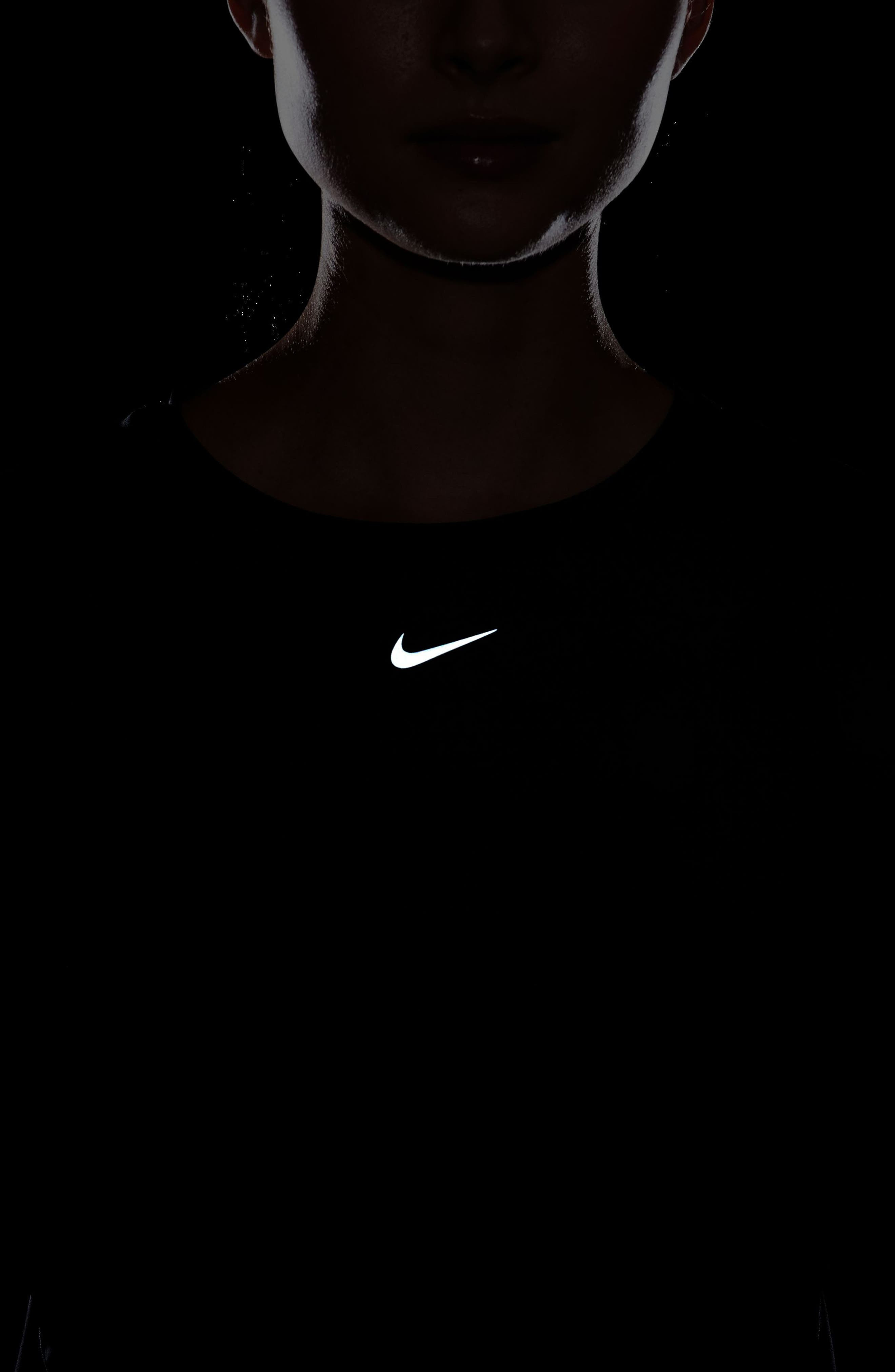 Nike One Classic Dri-FIT Long Sleeve Training Top in Black/Black at Nordstrom - 7