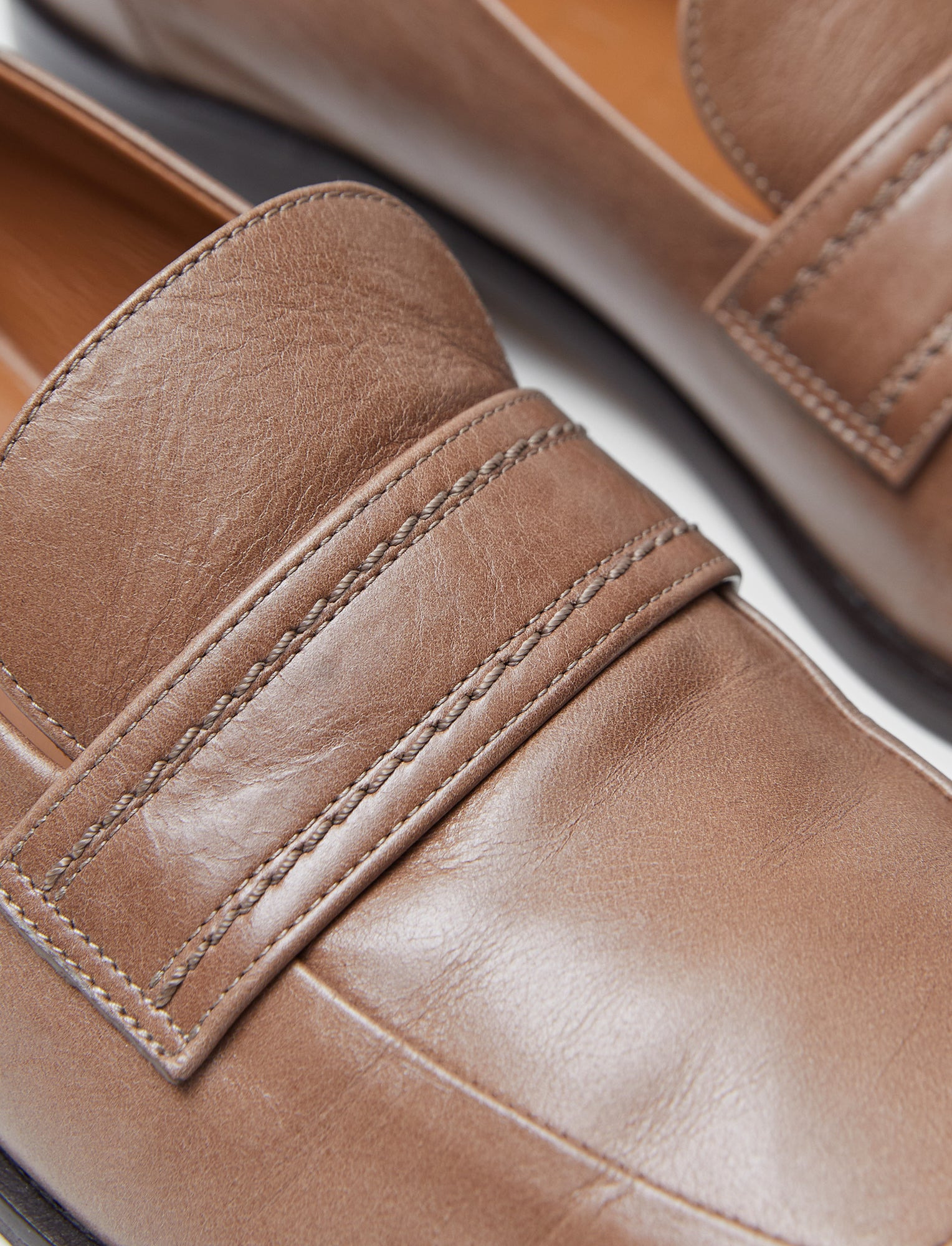 Leather Penny Loafers - 4