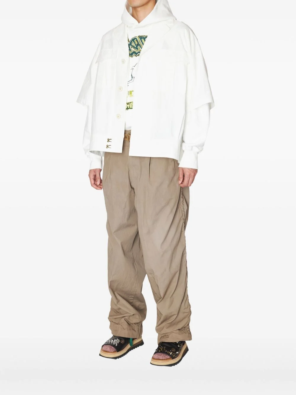 graphic-print hoodie - 1