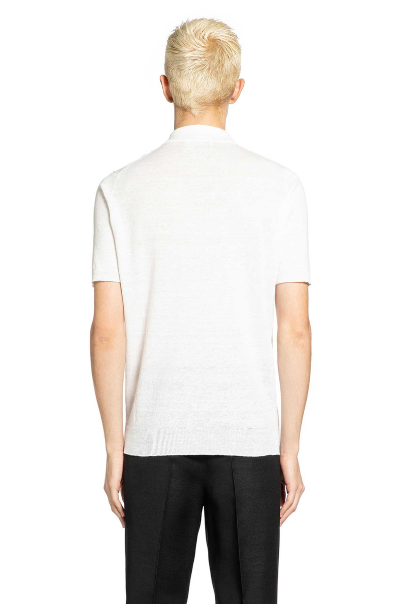 LARDINI Cotton Linen Knit Polo outlook