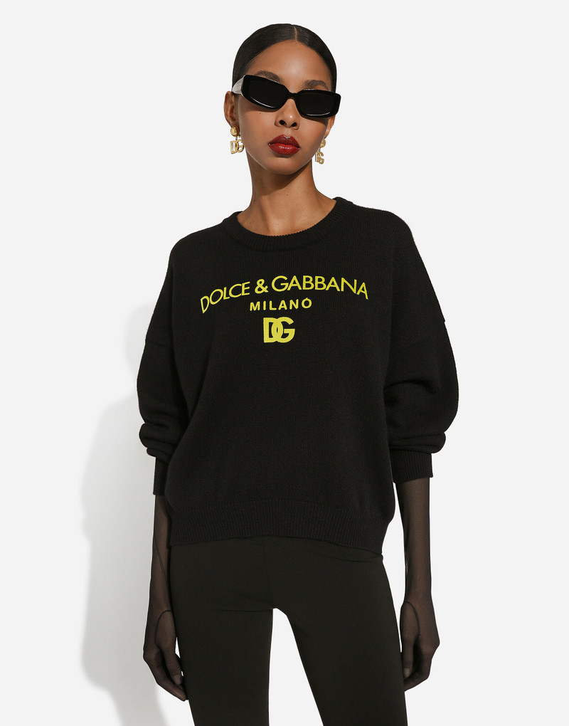 Dolce&Gabbana 로고를 가진 Cashmere 스웨터 4