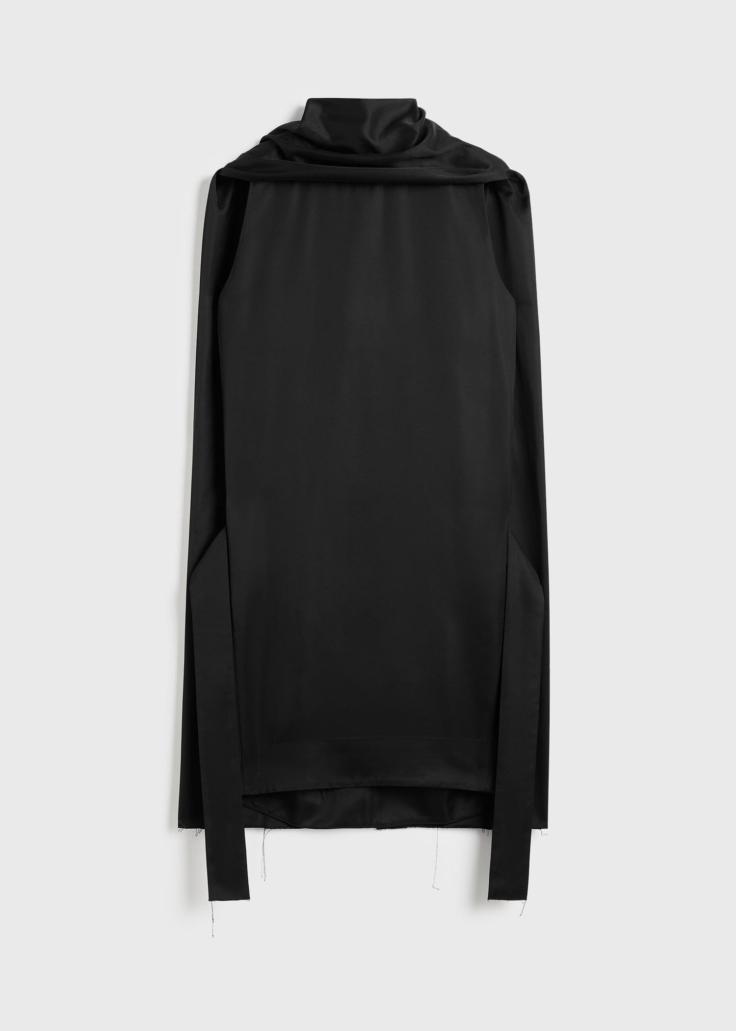 Cocoon scarf dress black - 1