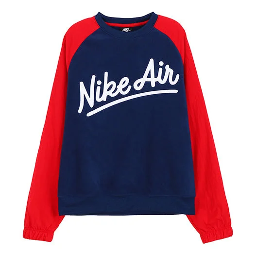 Nike AS Men's Sportswear Air Crew MX SSNL Blue VOID 'Red Blue' BV5188-492 - 1