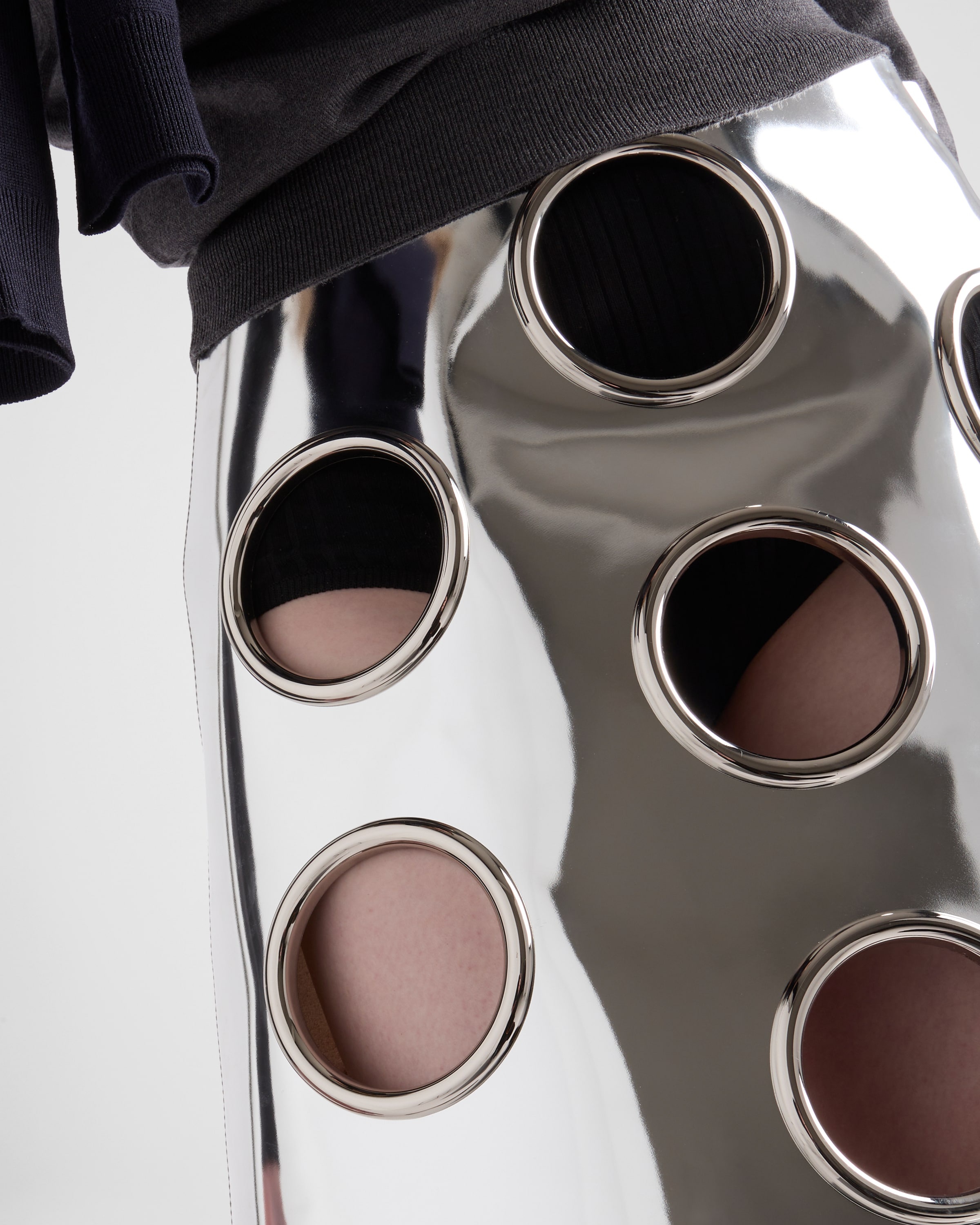 Shiny leather skirt - 3