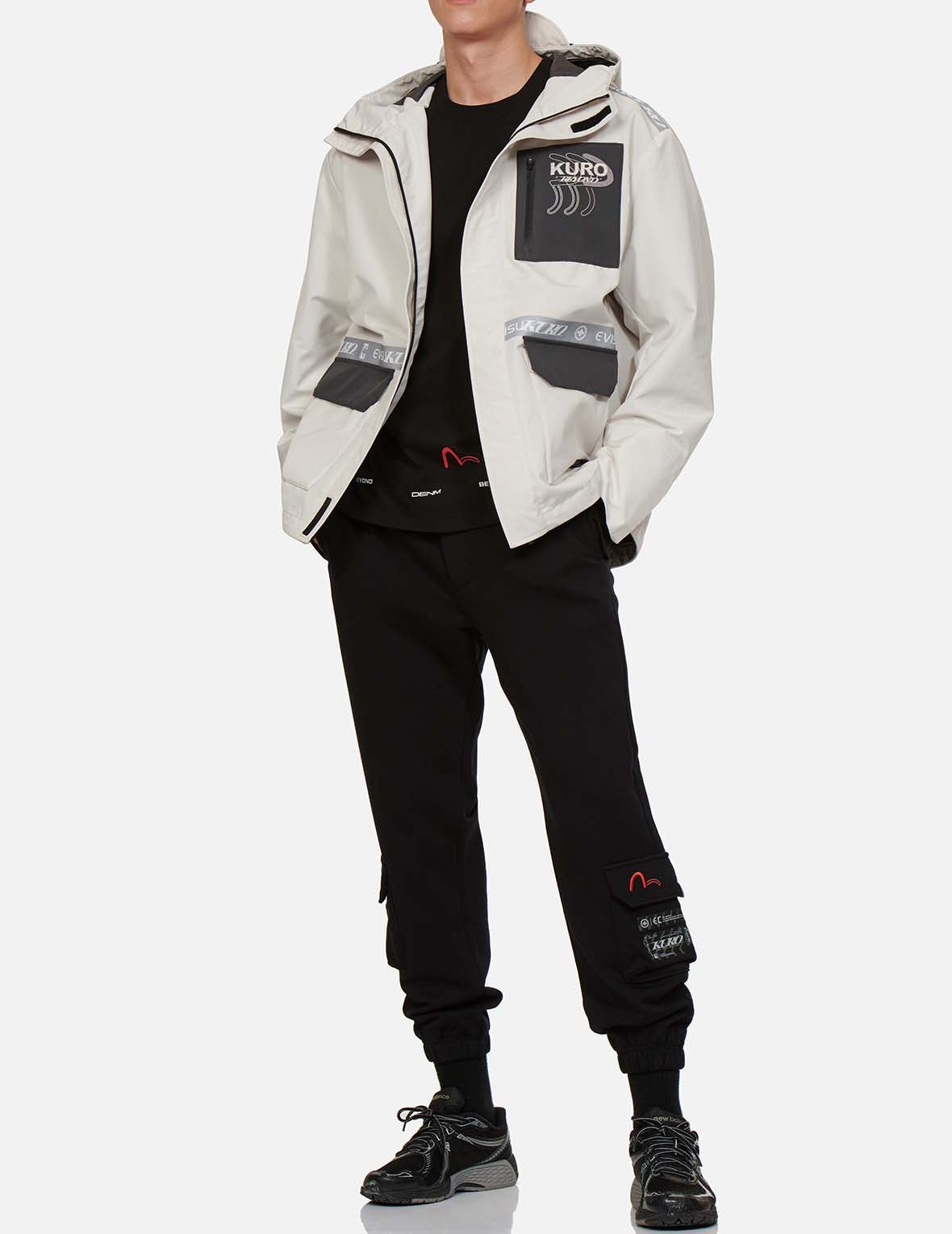 Logo Print Tape Seam Shell Jacket - 5