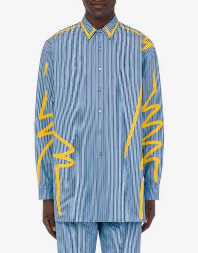 Moschino SQUIGGLES STRIPED POPLIN SHIRT outlook