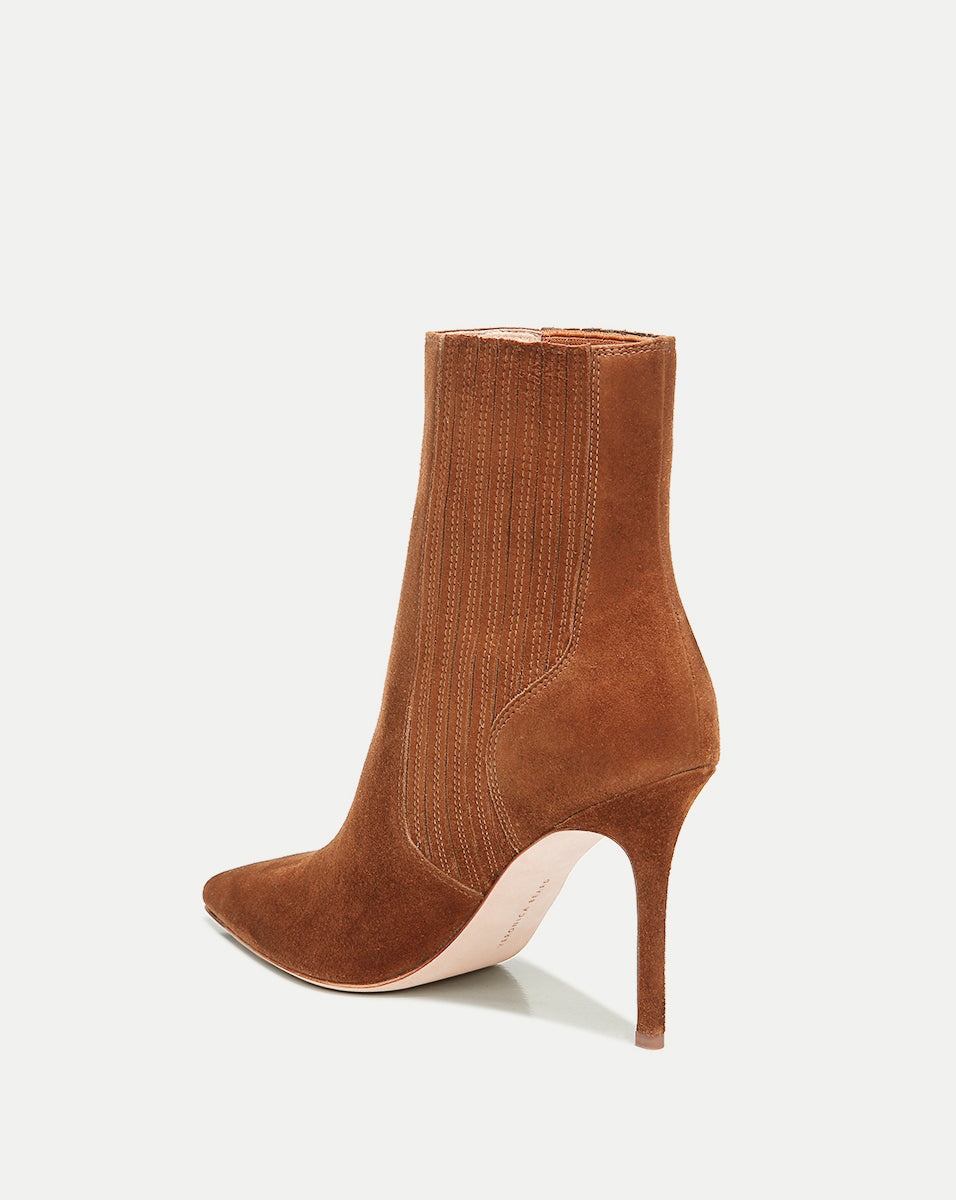 LISA SUEDE STILETTO-HEEL BOOTIE - 4