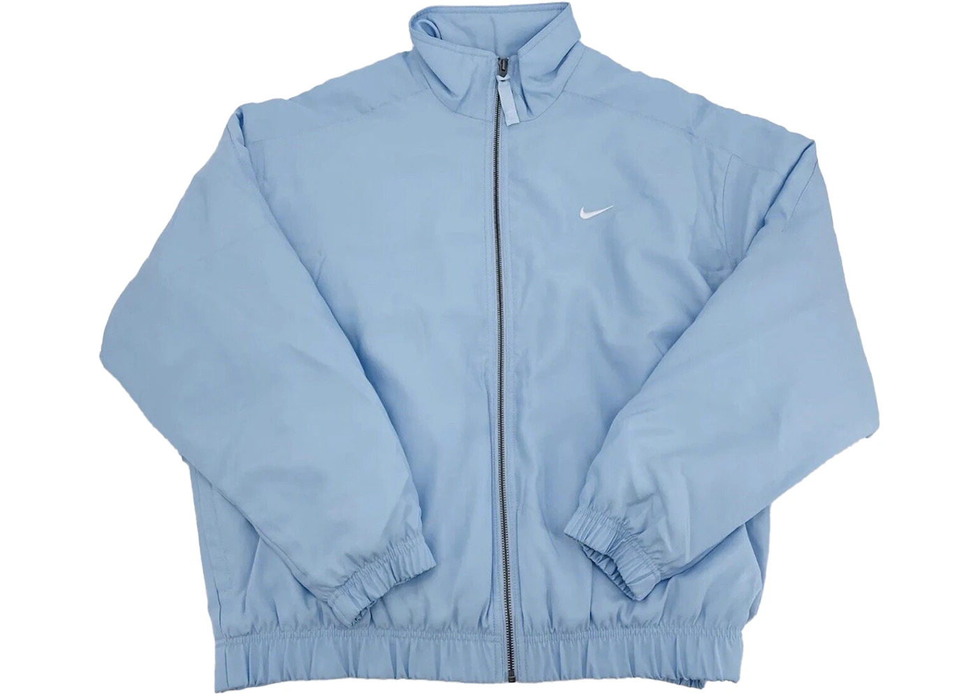 Nike Nikelab Solo Swoosh Satin Bomber Jacket Sky Blue/White - 1