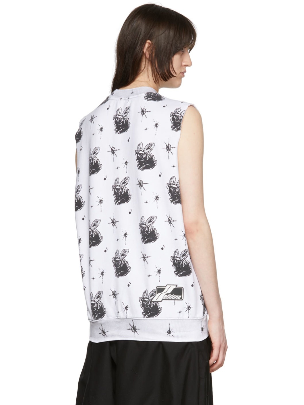White Cotton Tank Top - 3