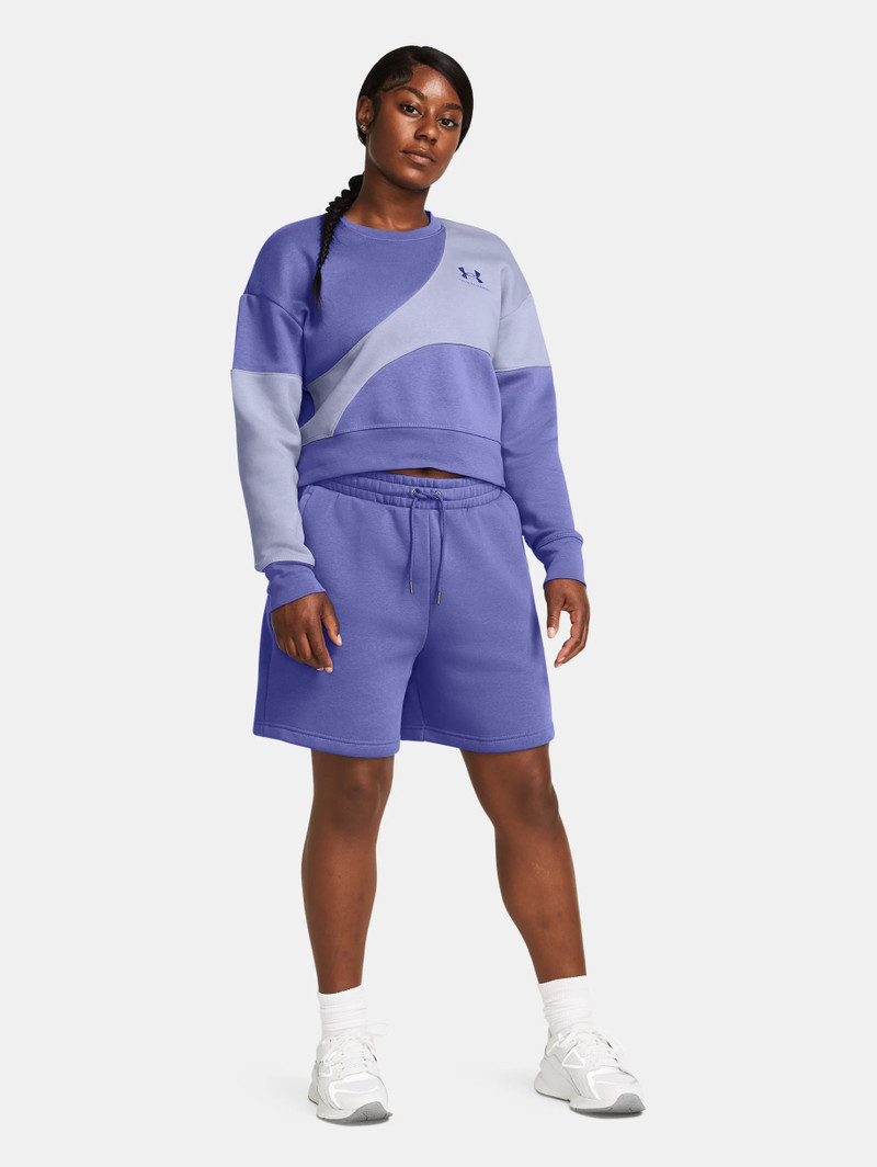 Women's UA Icon Fleece Boyfriend Shorts 5