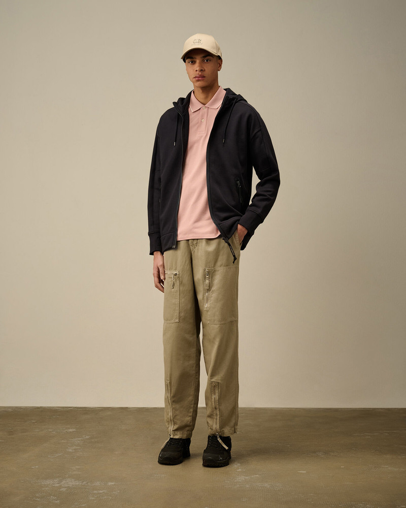 C.P. Company Stretch Piquet Two-Button Logo Polo outlook