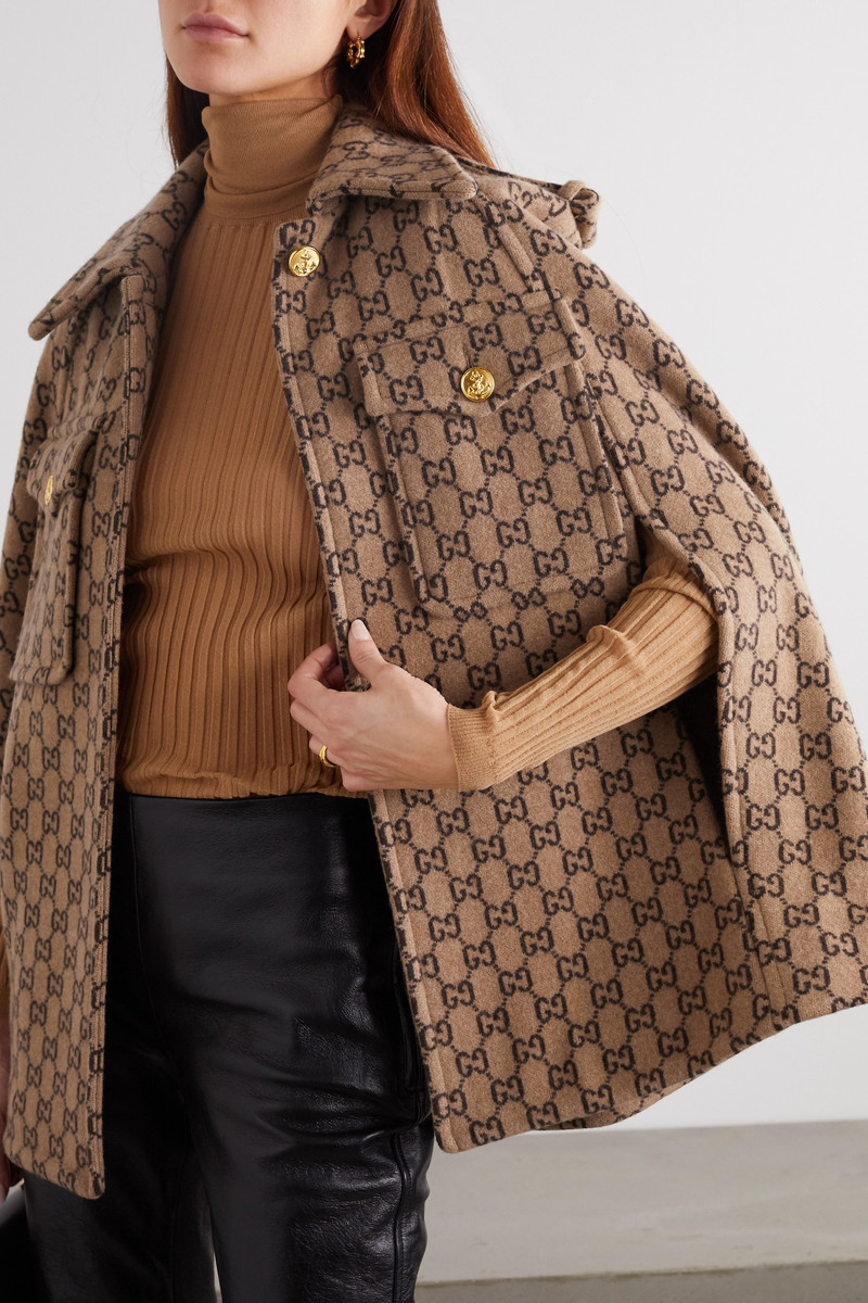 Wool-jacquard cape 3