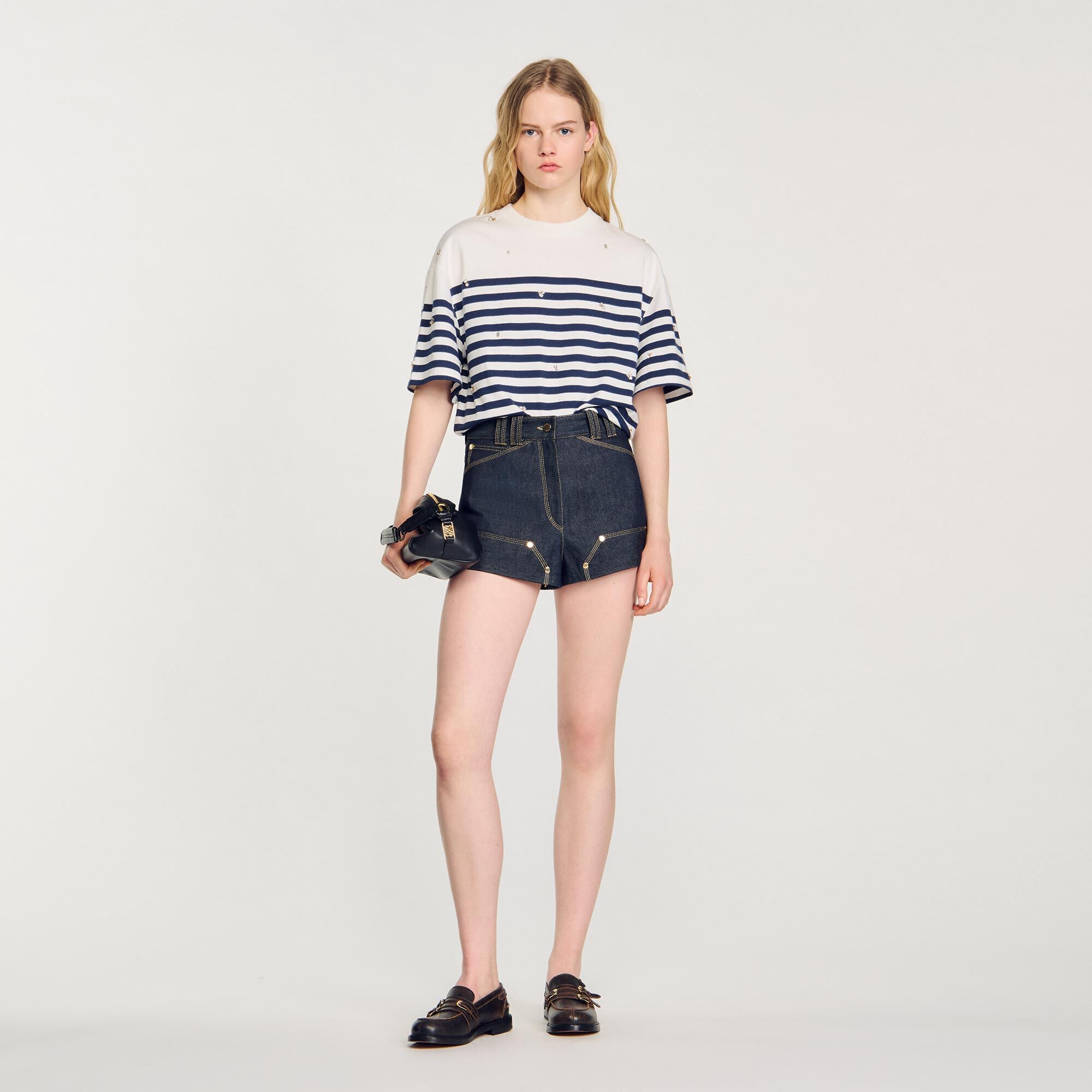 RHINESTONE BRETON T-SHIRT - 2