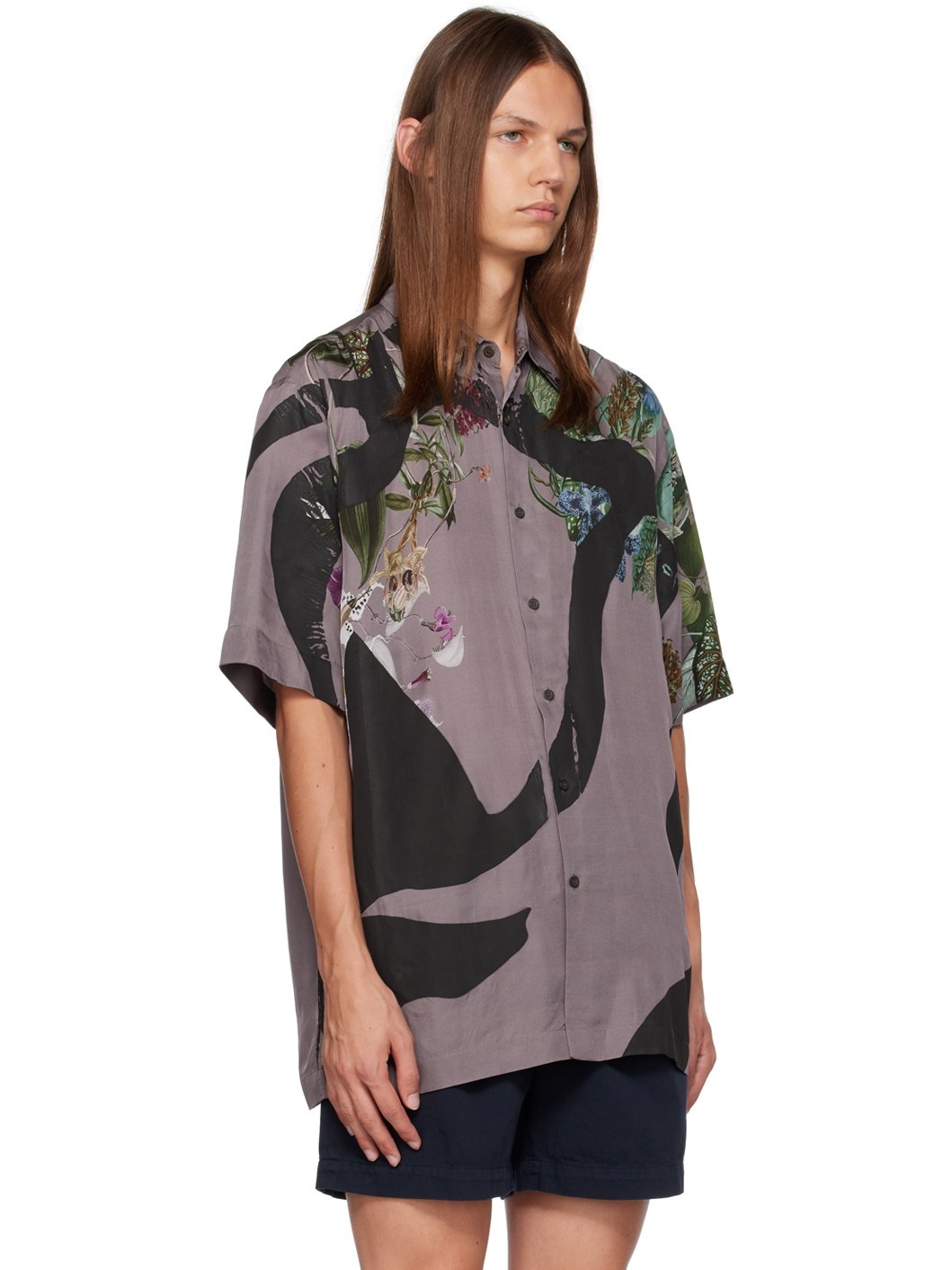 Purple Printed Shirt - 2