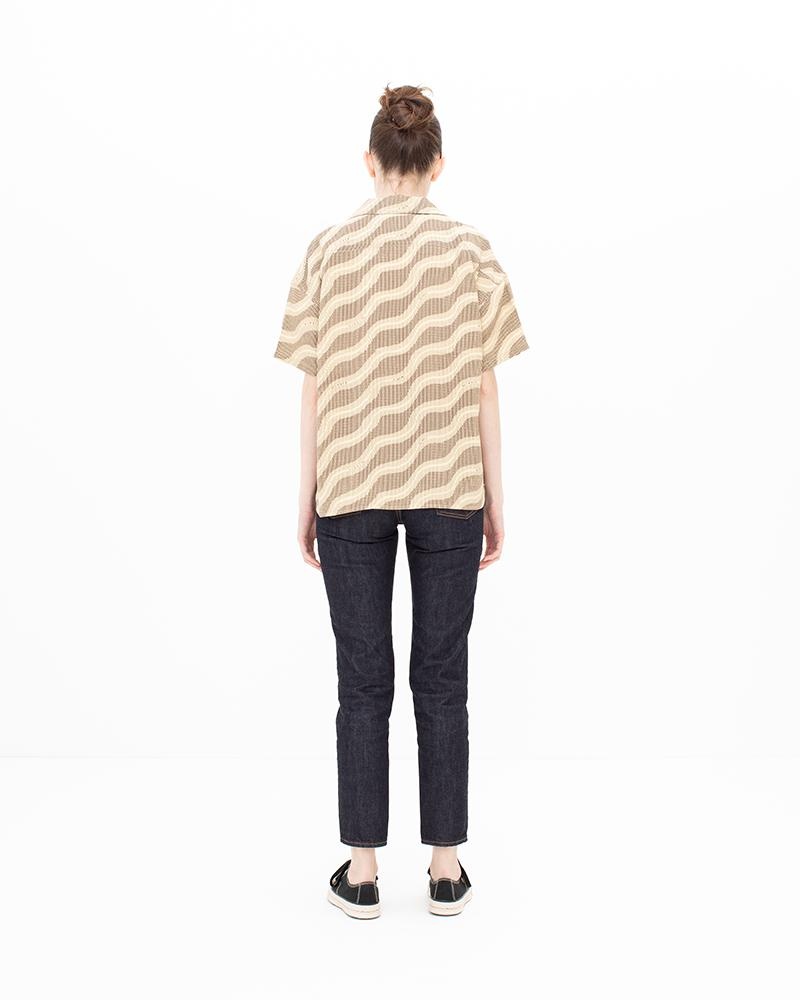 JULIE O.C. SHIRT S/S W BROWN - 4