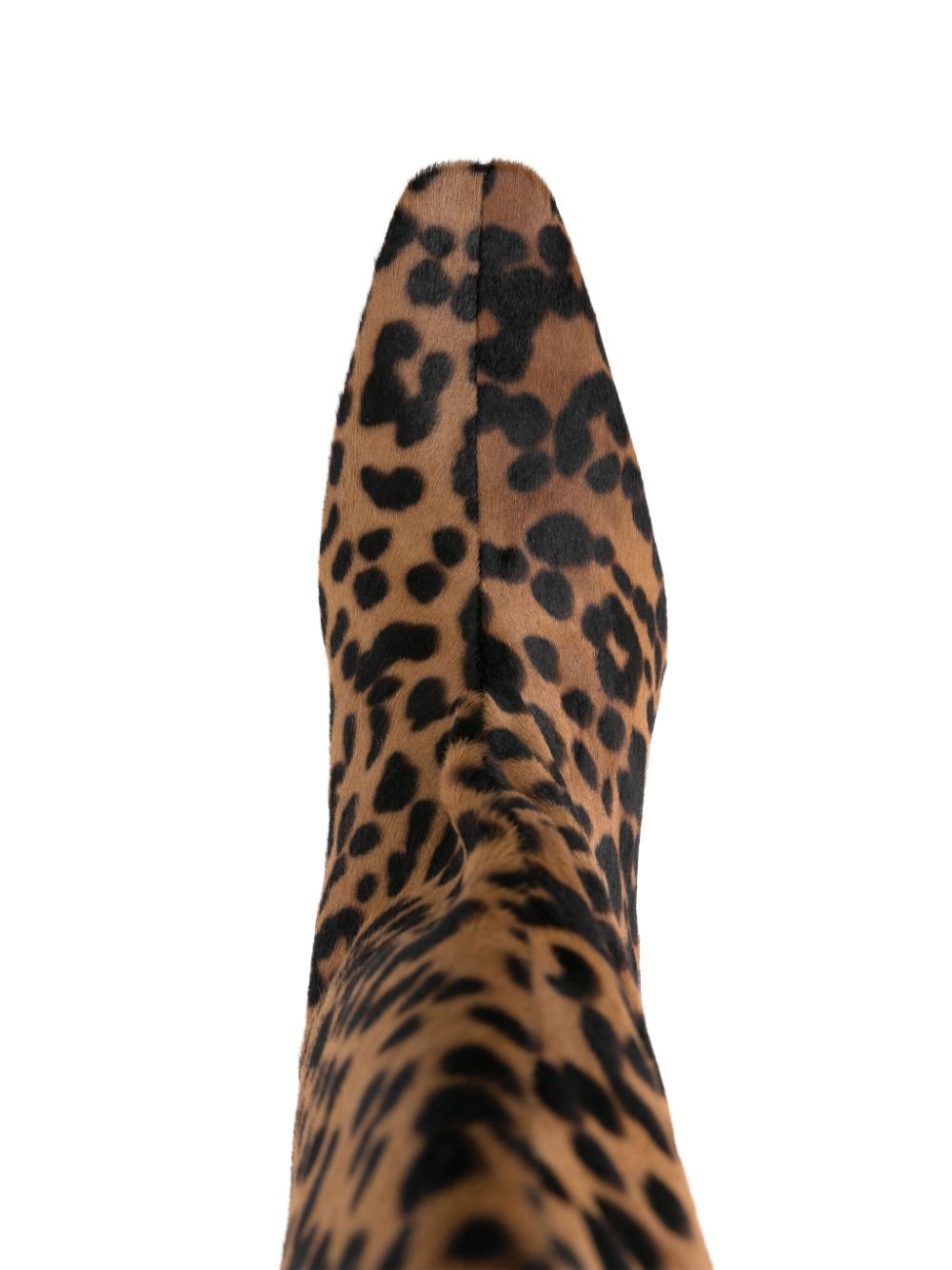 35mm leopard-print brushed boots - 4