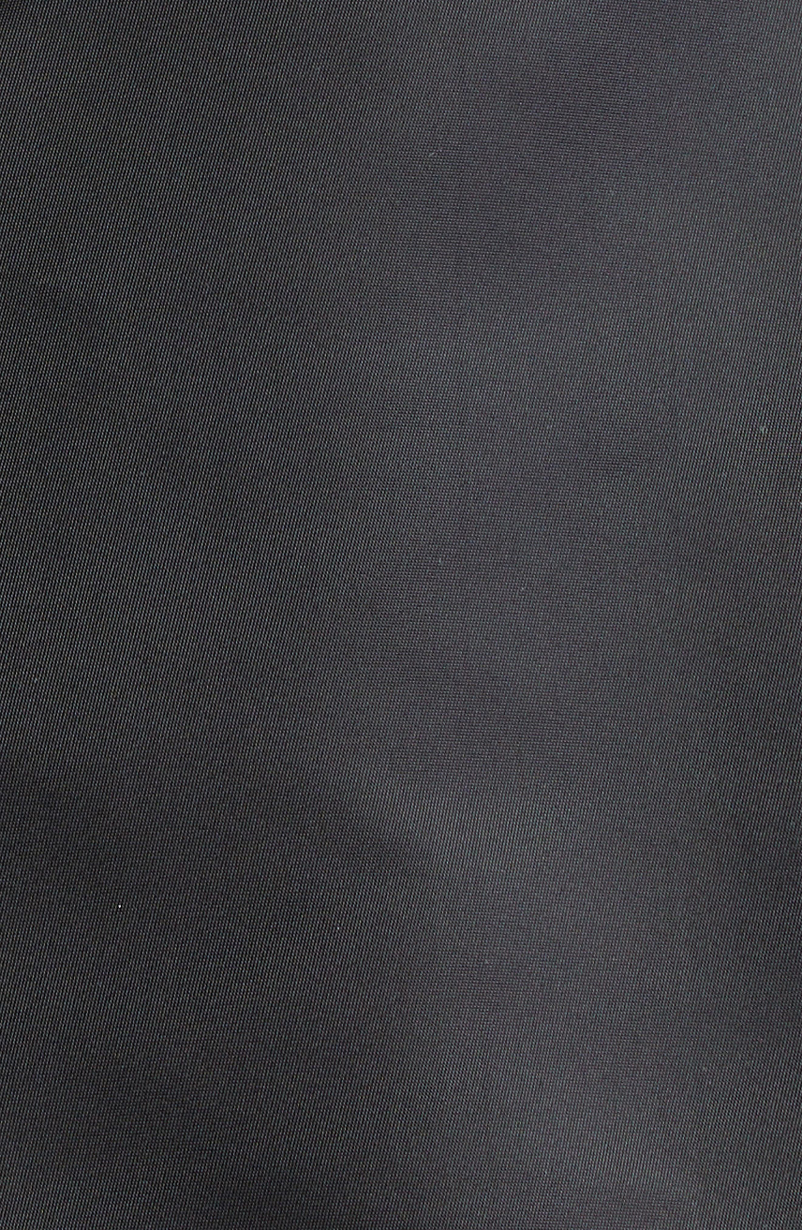 Short Sleeve Nylon Twill Bomber Jacket - 6