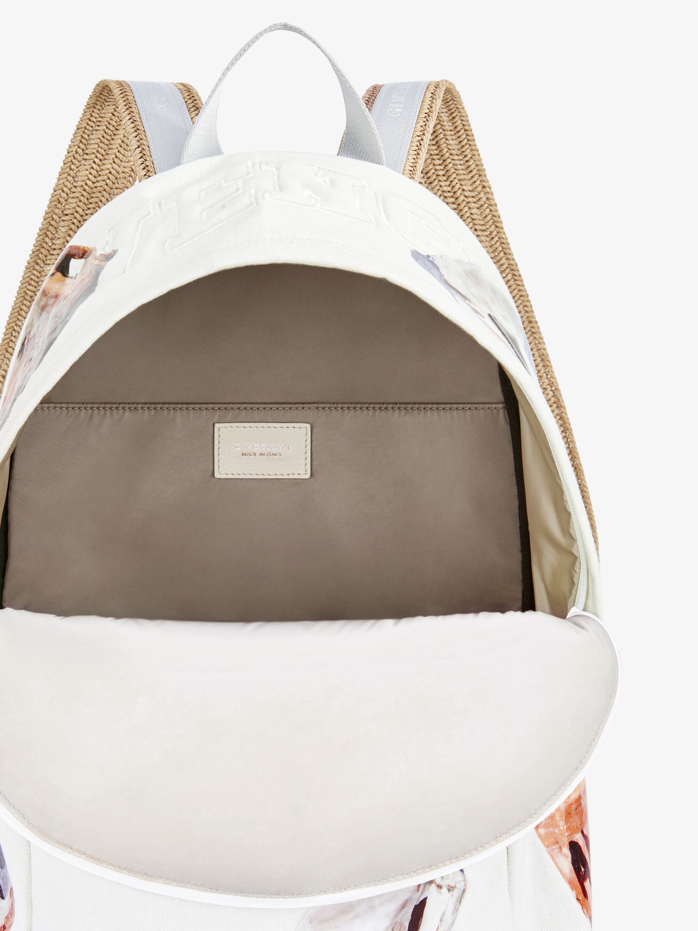 ESSENTIEL U BACKPACK IN CANVAS WITH CERAMIC PRINTS - 5