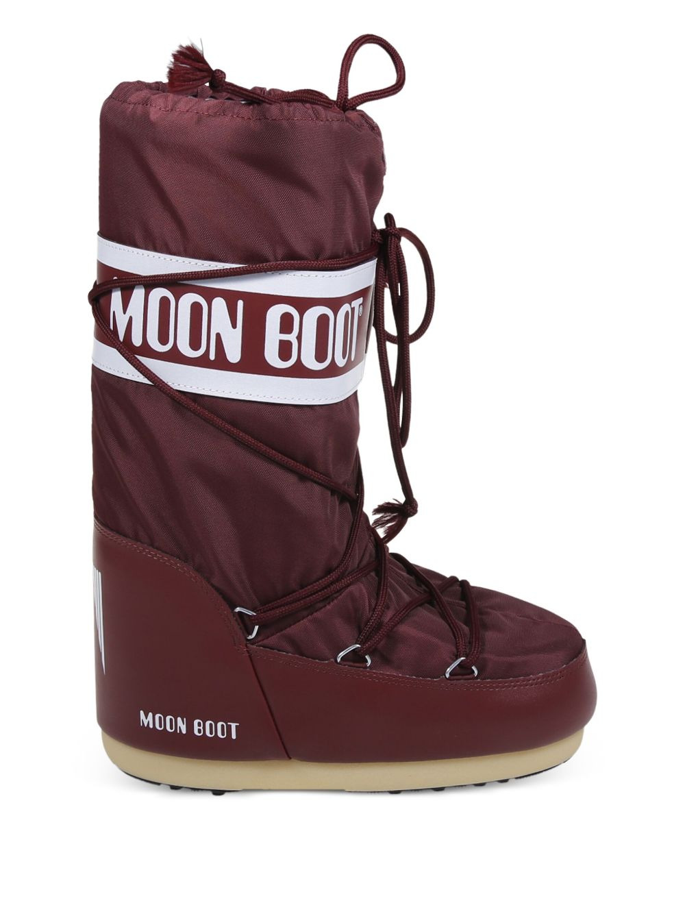 logo-band lace-up boots - 1