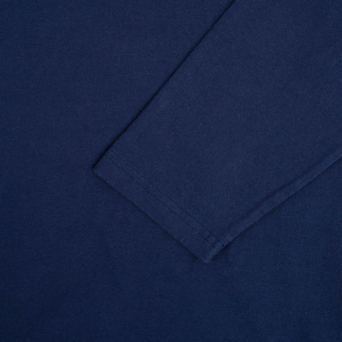IHTL-2301-NAV 7.5oz Printed Loopwheel Crew Neck Long Sleeved T-Shirt - Navy - 9