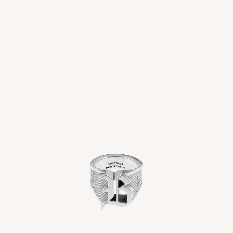 Melrose Signet Ring in Antique Silver 1