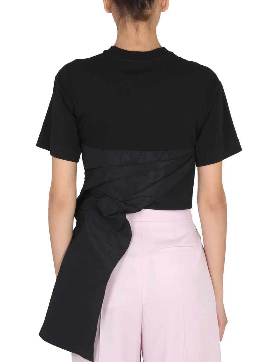 Draped Hybrid T-Shirt - 3