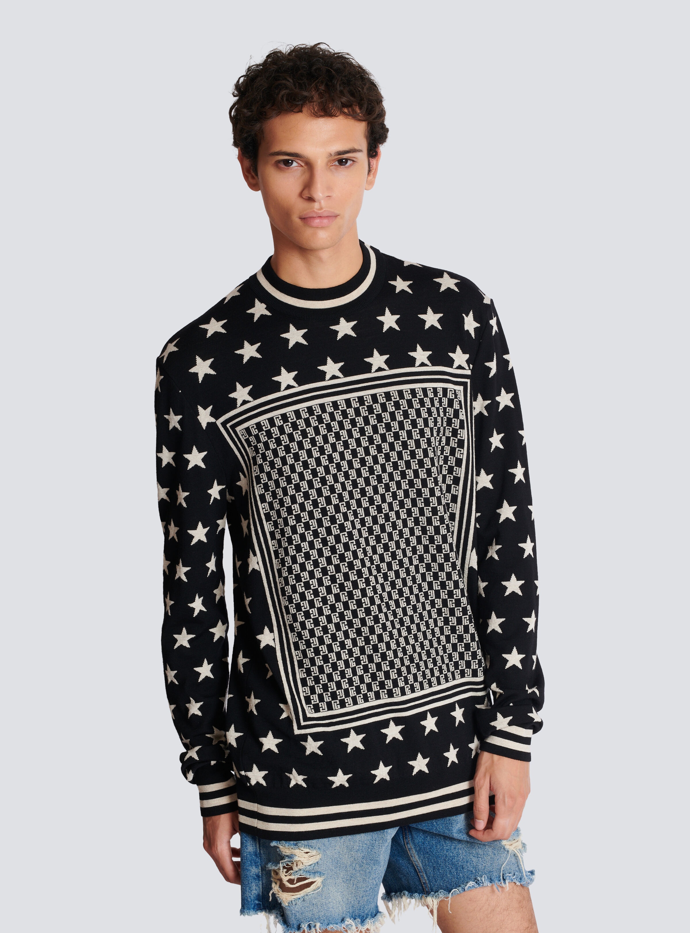 Mini monogram stars jumper - 6