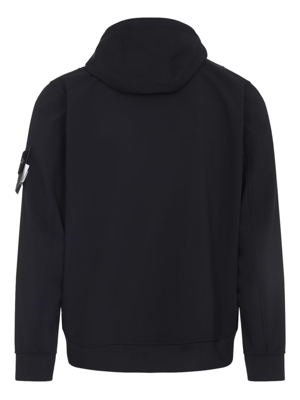 compass-appliqué hooded zip-front jacket - 2
