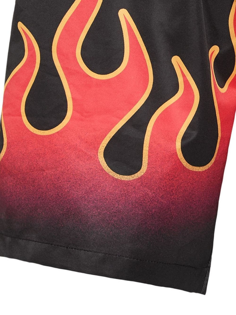 PHILIPP PLEIN flame-print swim shorts outlook