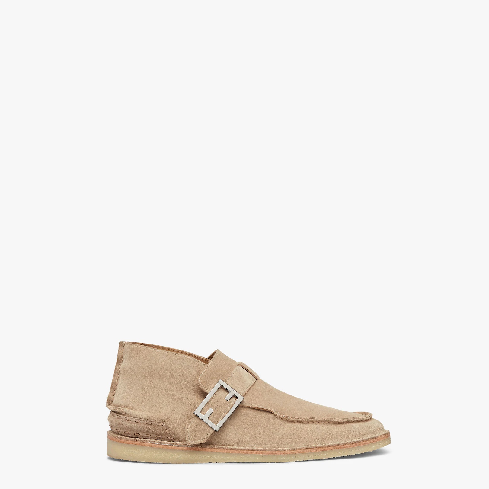 Beige suede desert boots - 1