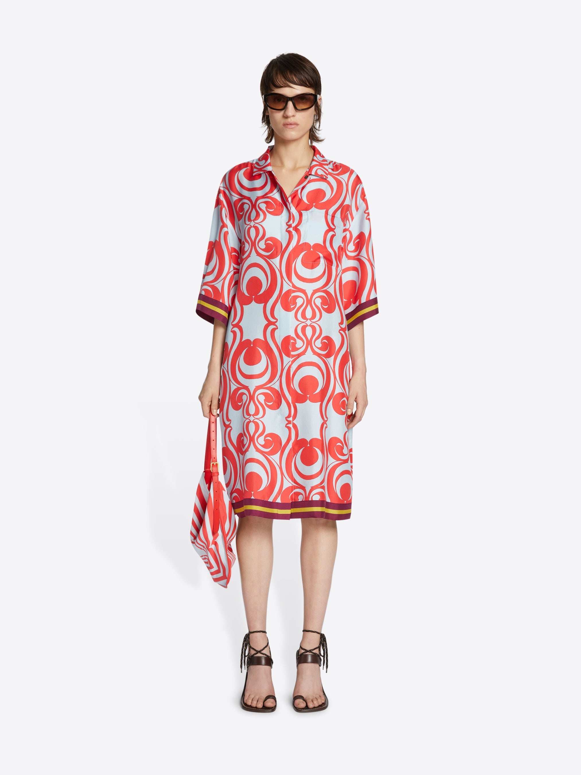 SILK SHIRT DRESS - 2