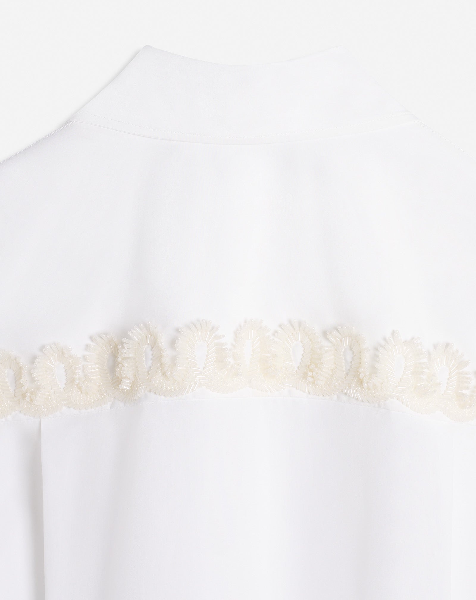LONG SLEEVE EMBROIDERED SHIRT IN POPLIN - 5