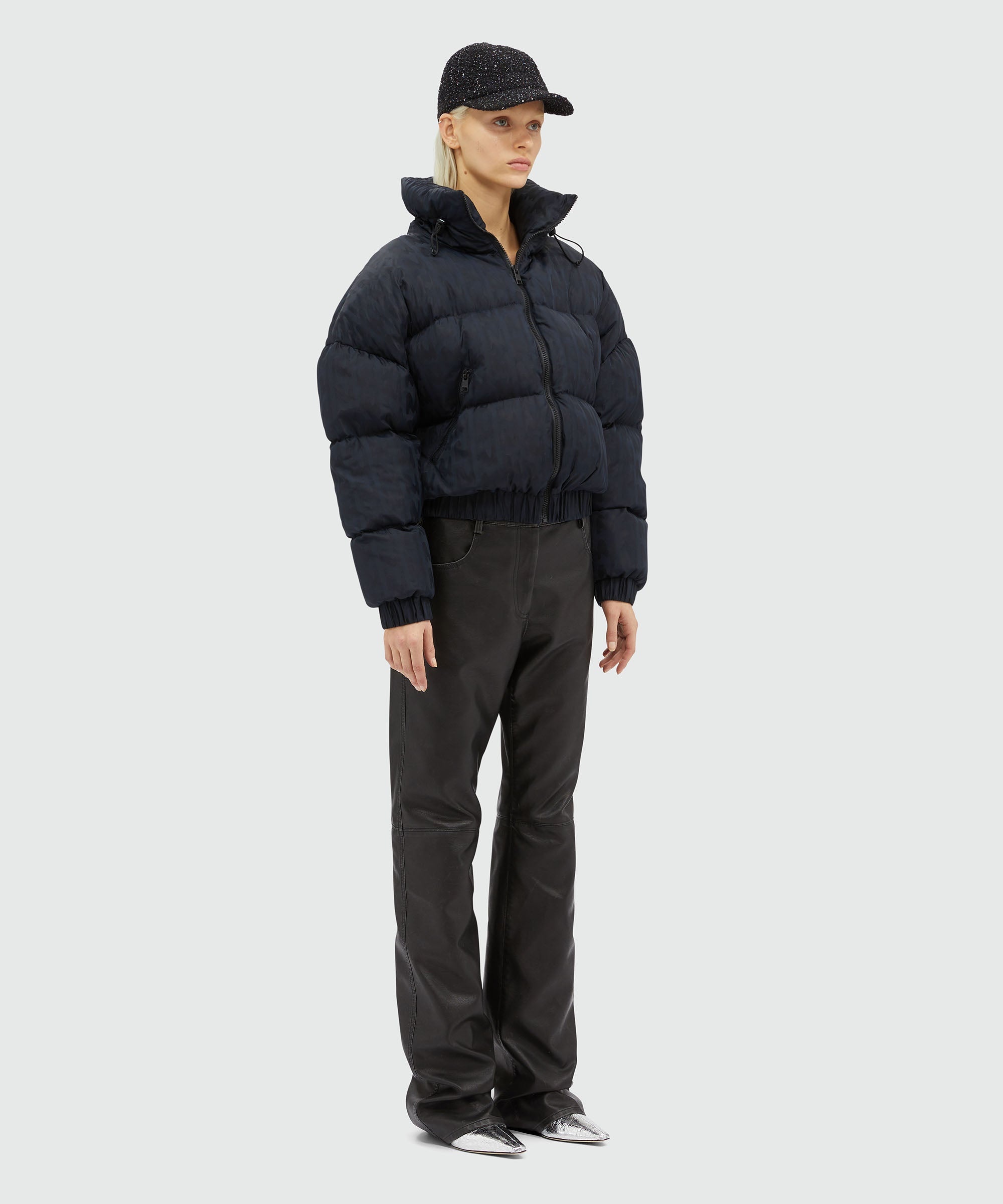 Nylon "TheMwave" down jacket - 4