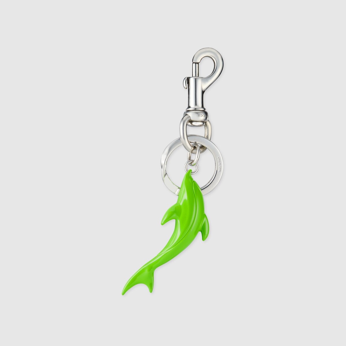 Engraved dolphin keychain charm - 4