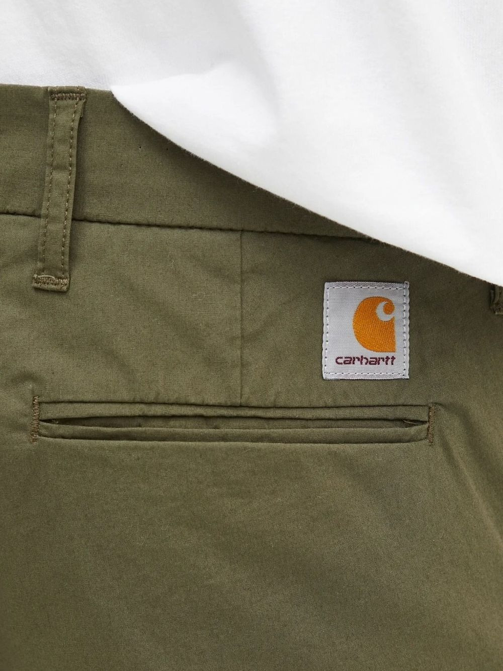 logo-patch straight-leg trousers - 3