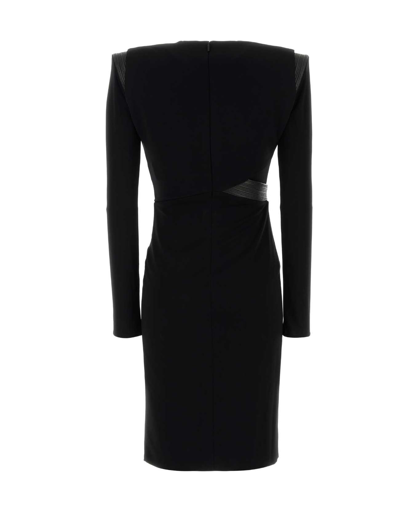 Black Crepe Dress - 2
