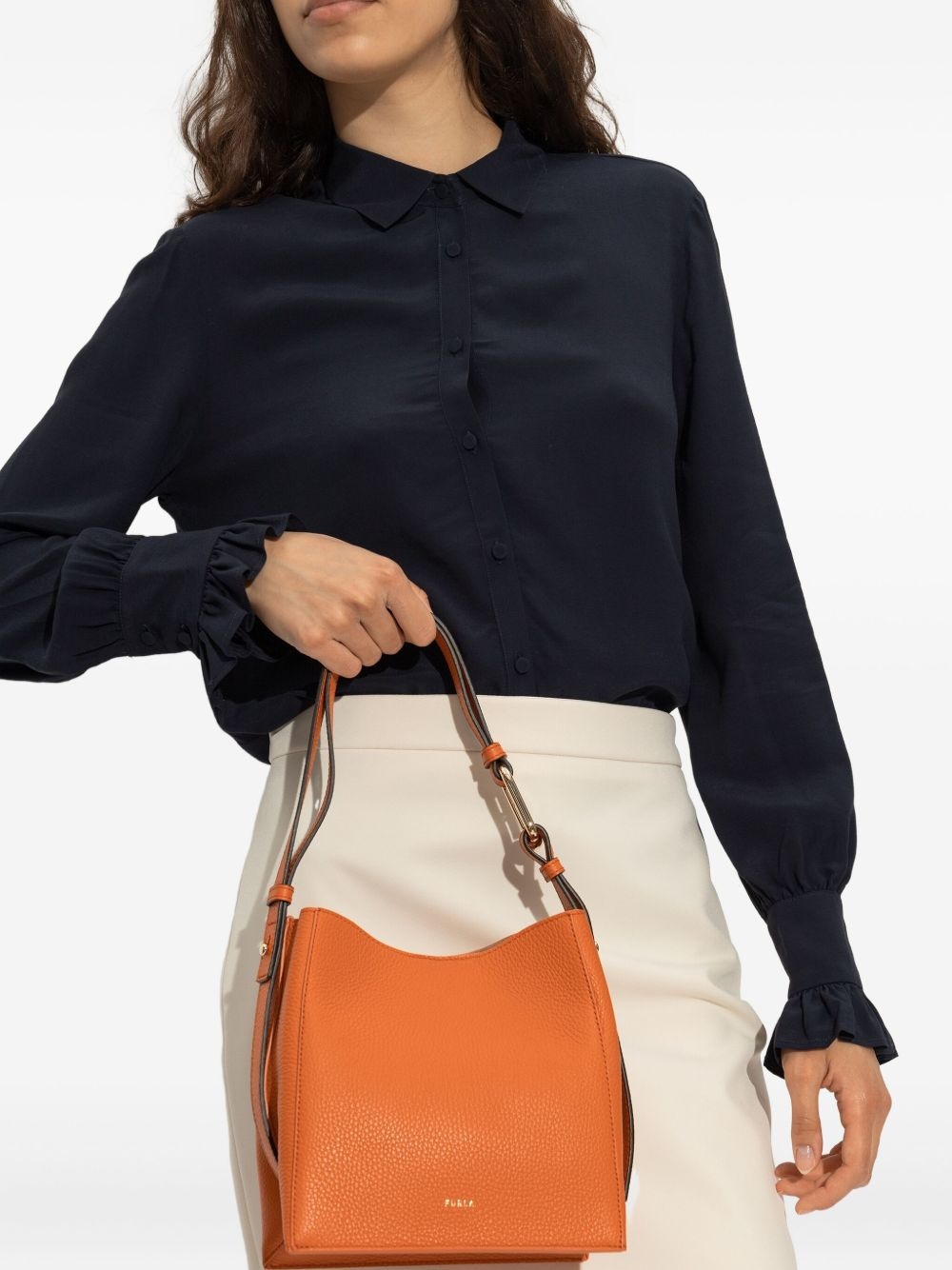 mini Nuvola leather tote bag - 5