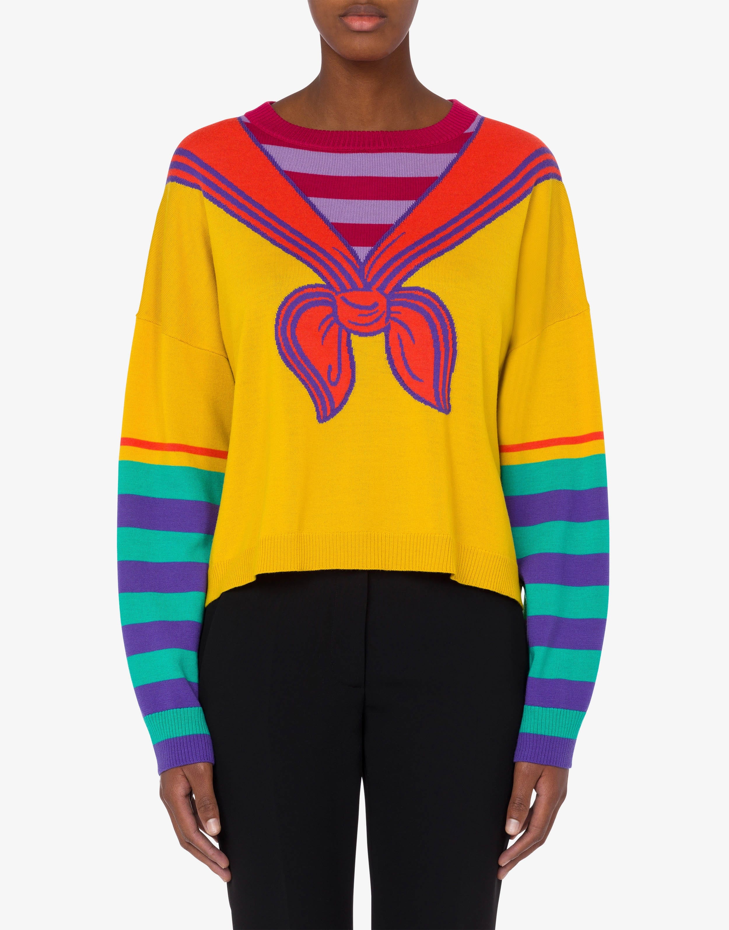 TROMPE L'OEIL WOOL JUMPER - 2