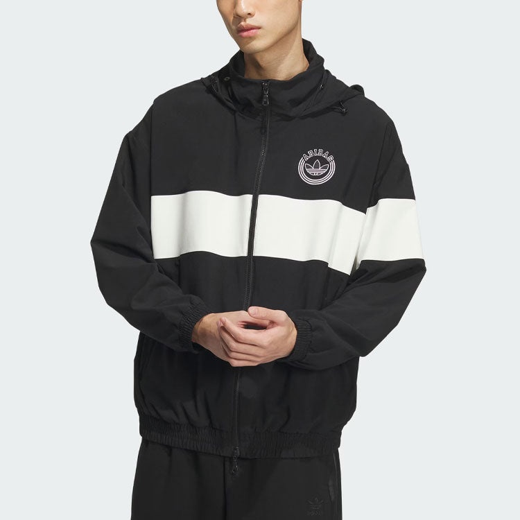 adidas Originals Rifta Windbreaker Jackets 'Black White' IU4793 - 2