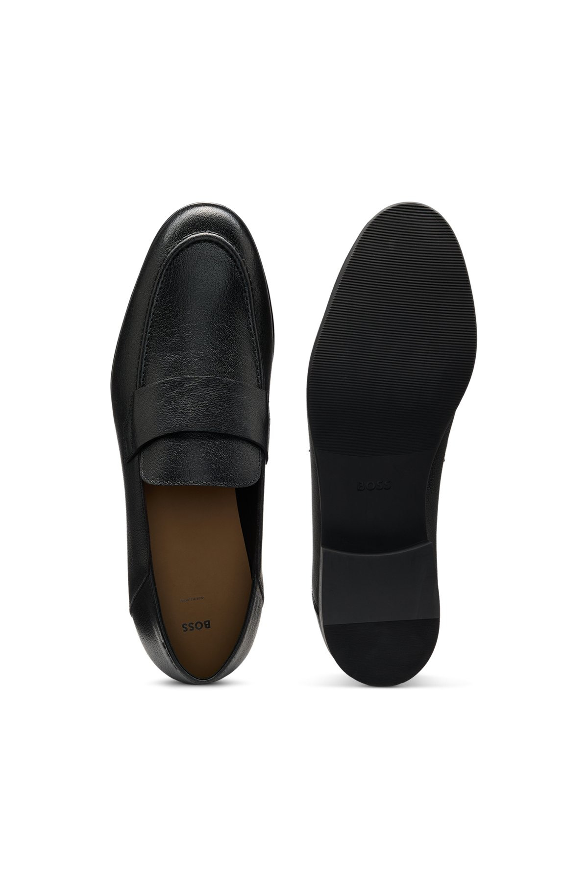 PENNY LOAFERS IN TUMBLED LEATHER - 4