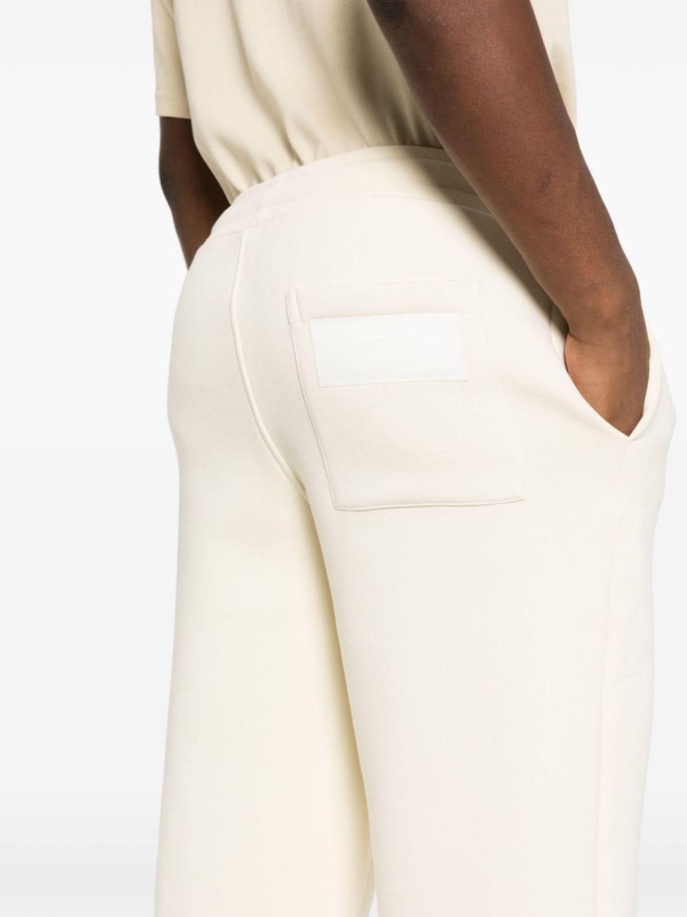 logo-patch drawstring track pants - 6