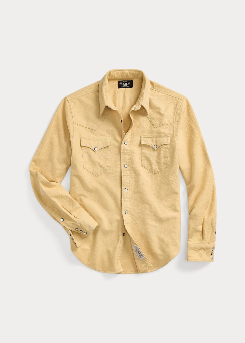 Slim Fit Chamois Western Shirt 1