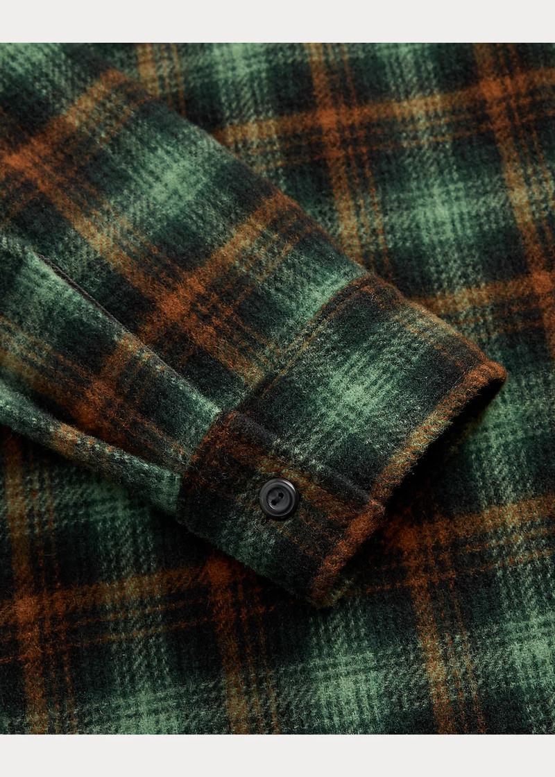 Plaid Wool Twill Overshirt 5