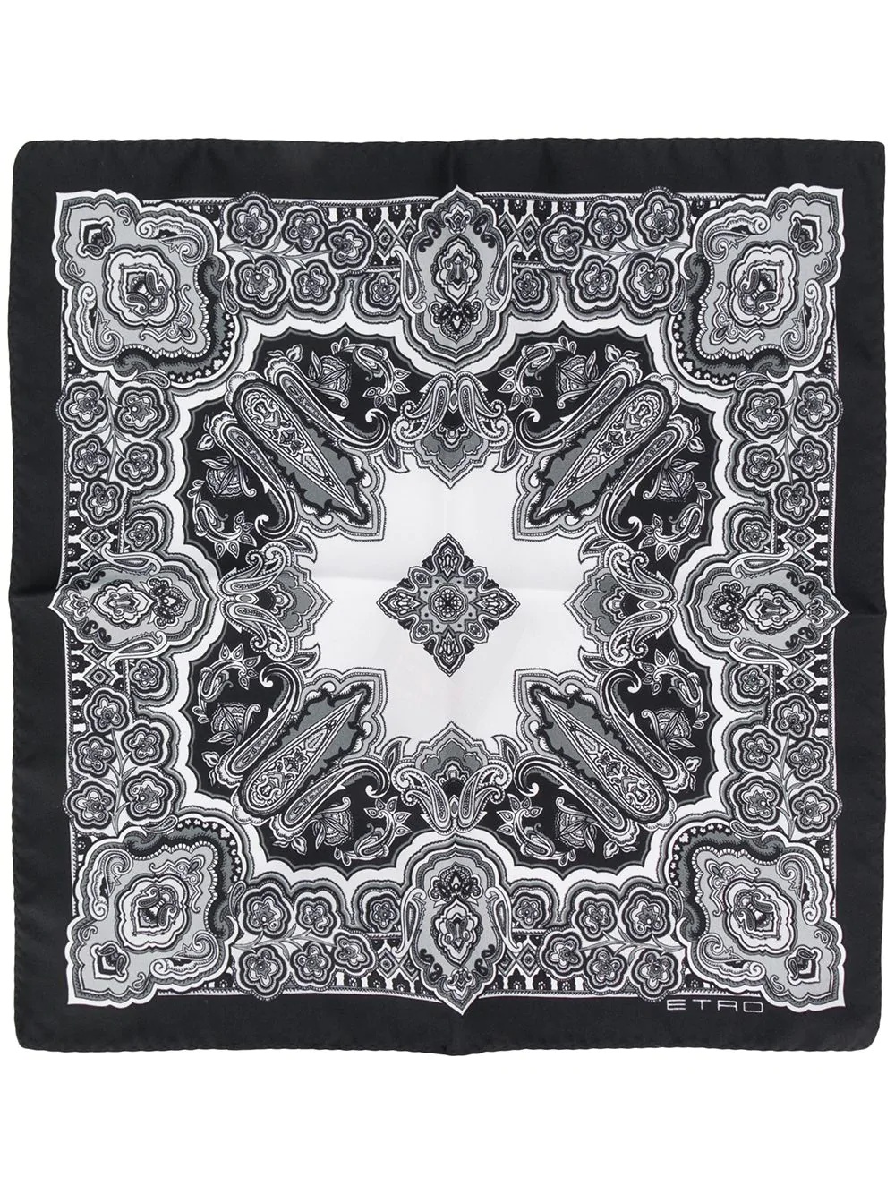 paisley print scarf - 2