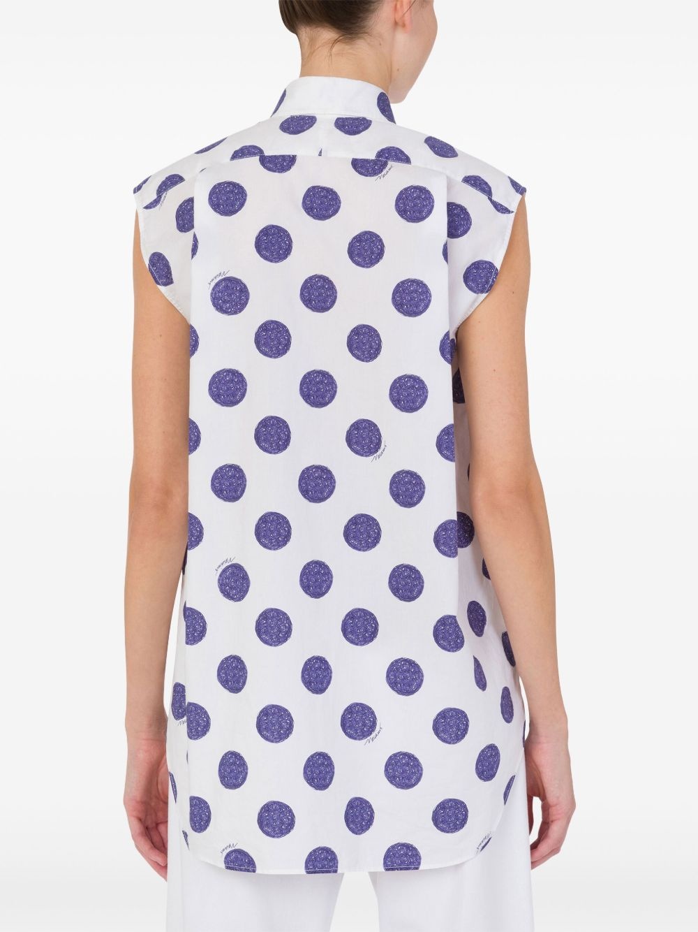 polka dot-print shirt - 3