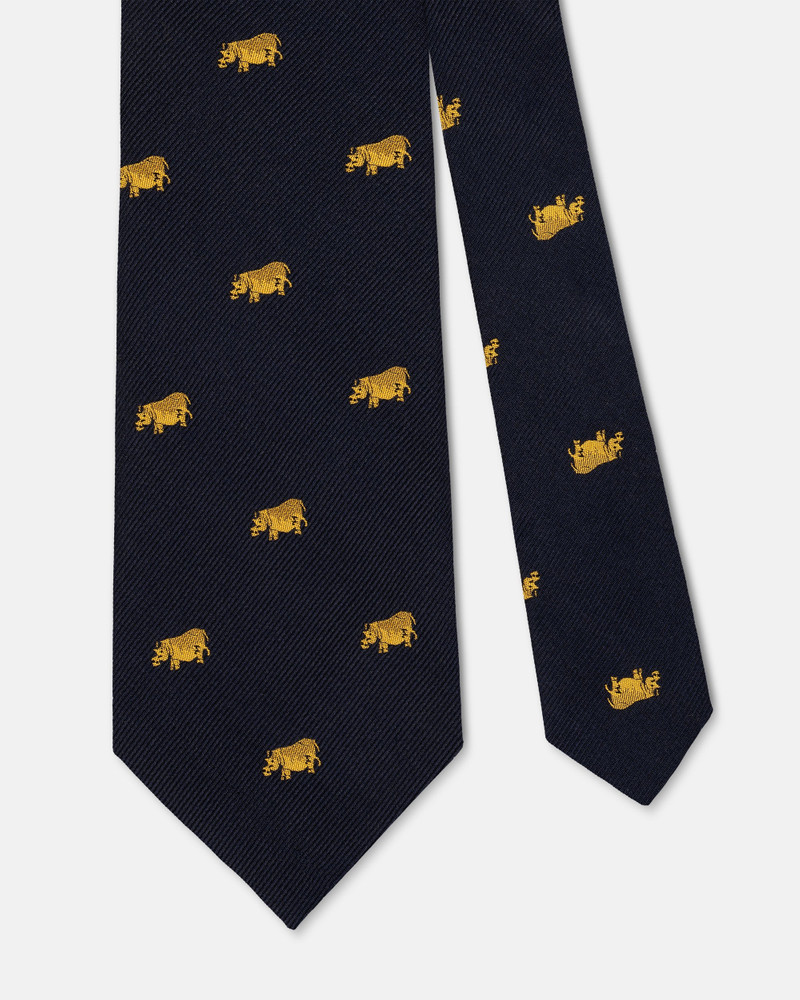 J. PRESS MADE-IN-USA NAVY RHINOS CLUB TIE outlook
